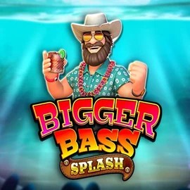 Bigger Bass Splash slot logo by Pragmatic Play at GramsBet Casino